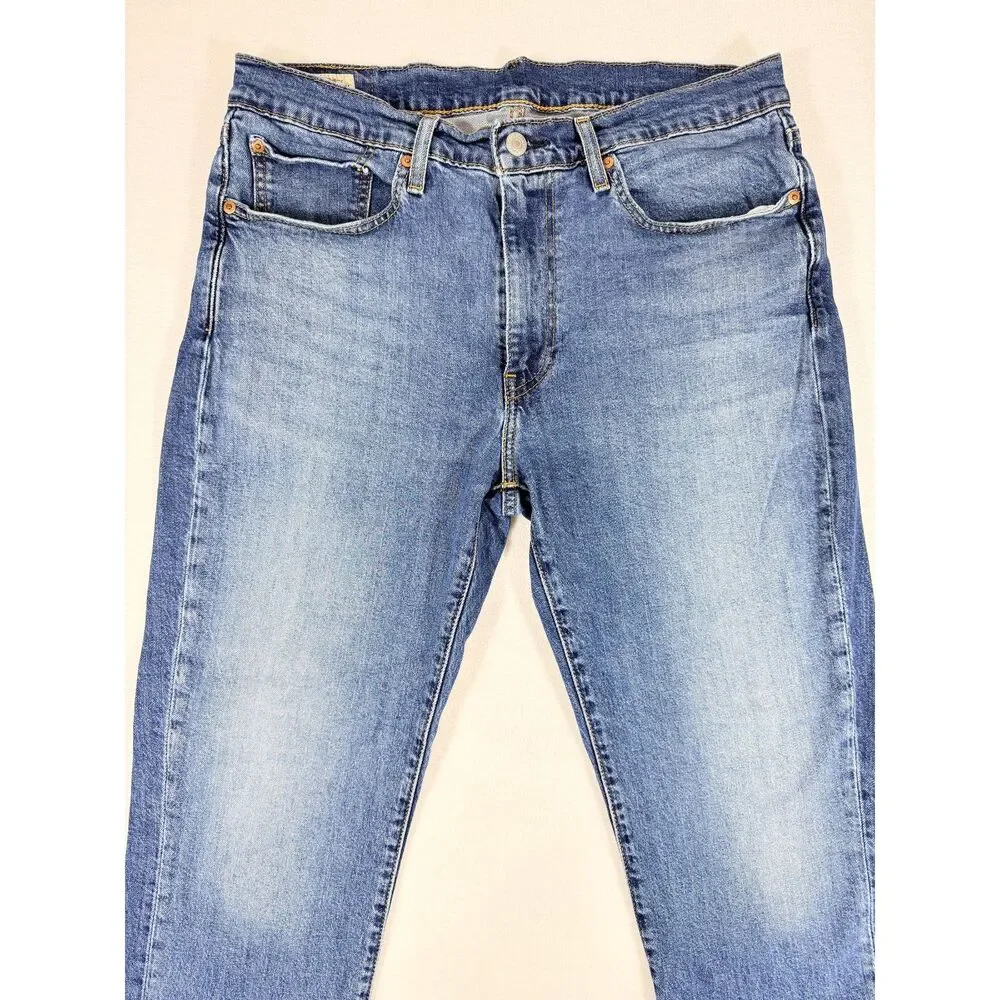 Levi's Premium 514 Straight Jeans Men's W34 L30 Blue Stretch Water<Less Denim